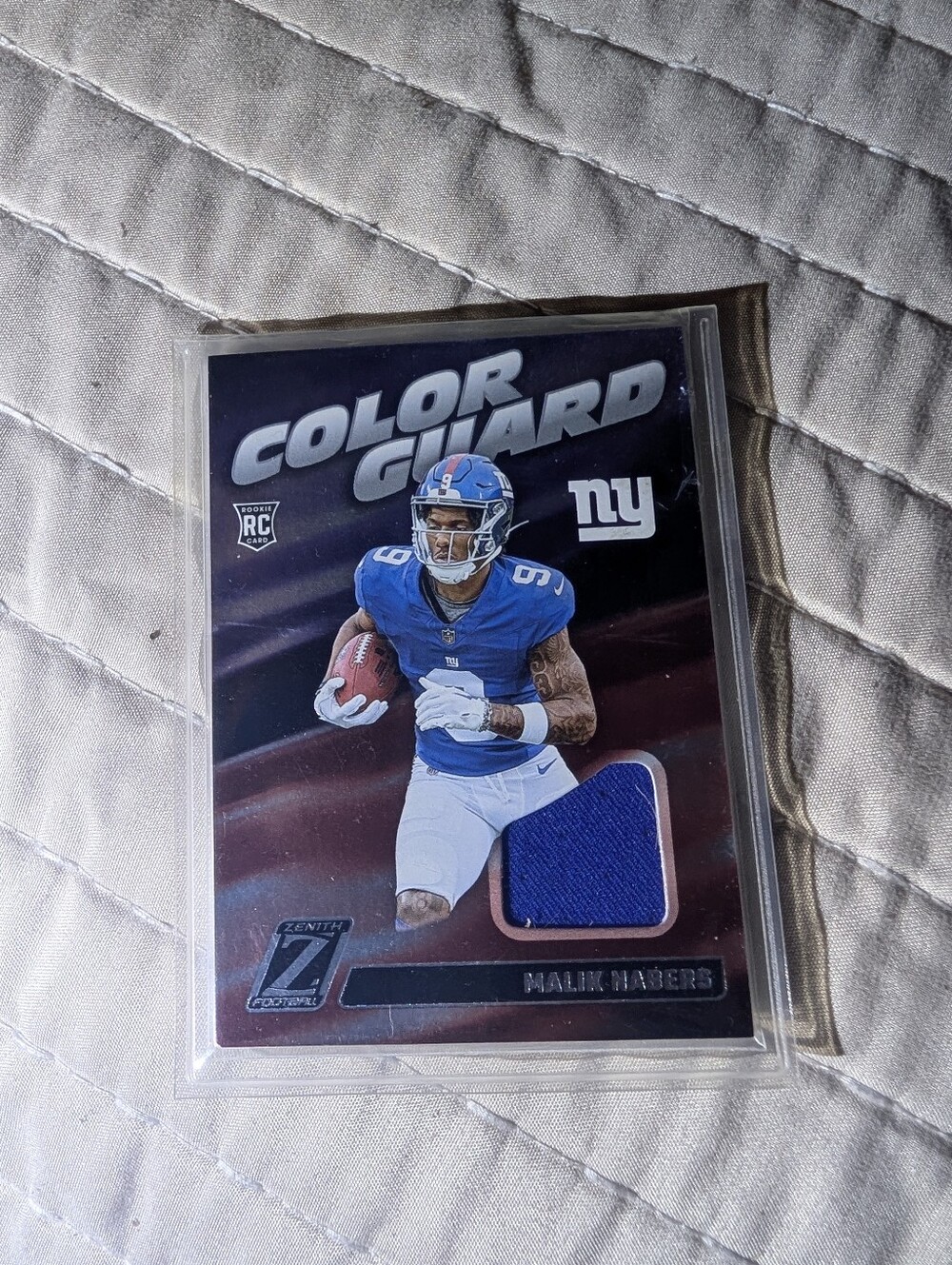 Malik Nabers- 2024 Panini Zenith - Color Guard #CG5 (MEM, RC)